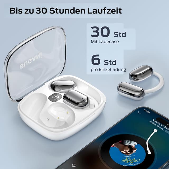 Thumbnail 3 de BUGANI Open Ear Kopfhörer Kabellos 30h