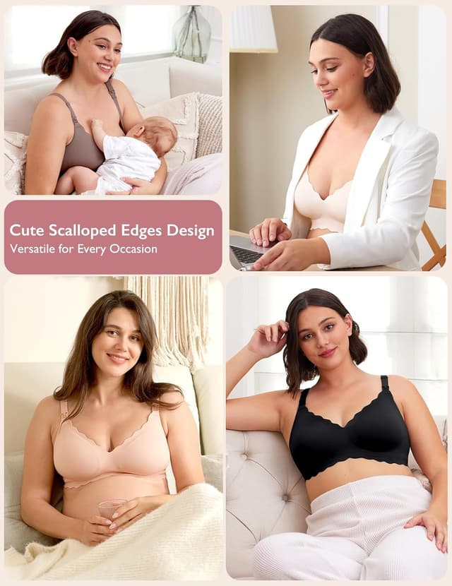 Thumbnail 4 de Momcozy Nursing Bra Seamless Wireless Support