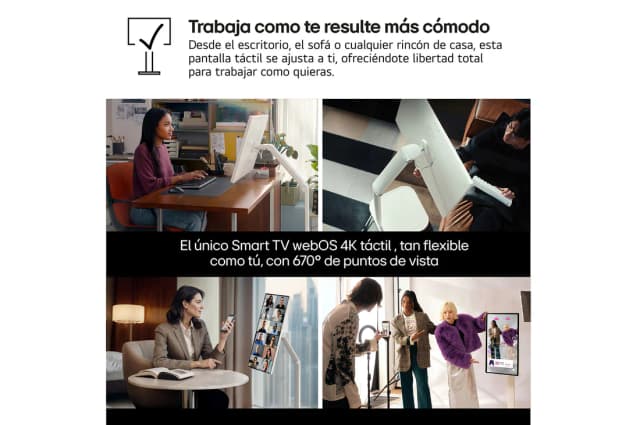 Thumbnail 2 de LG Smart Monitor Swing 32" 4K táctil con webOS 24
