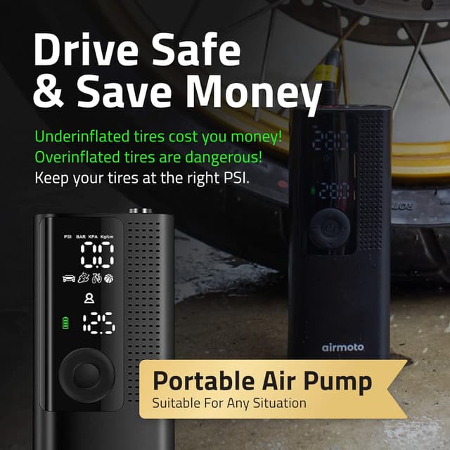 Thumbnail 6 de Airmoto Tire Inflator Bundle 1 — Portable Air Compressor ⛽