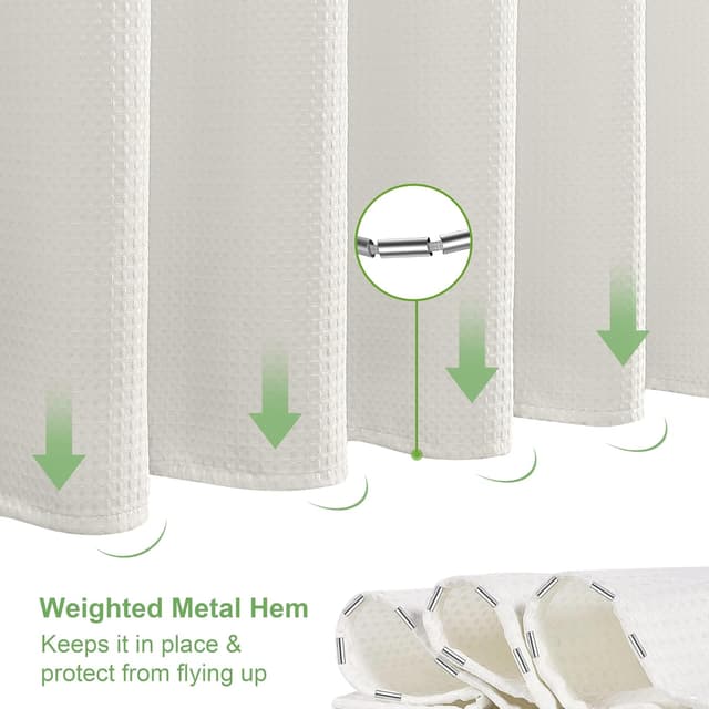 Detalle de Rideau de douche VANZAVANZU 122x182 cm