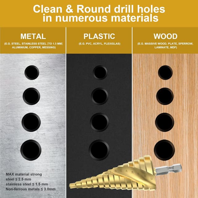 Thumbnail 3 de Flintronic Foret Étagé Spirale HSS 4-12/20/32 mm