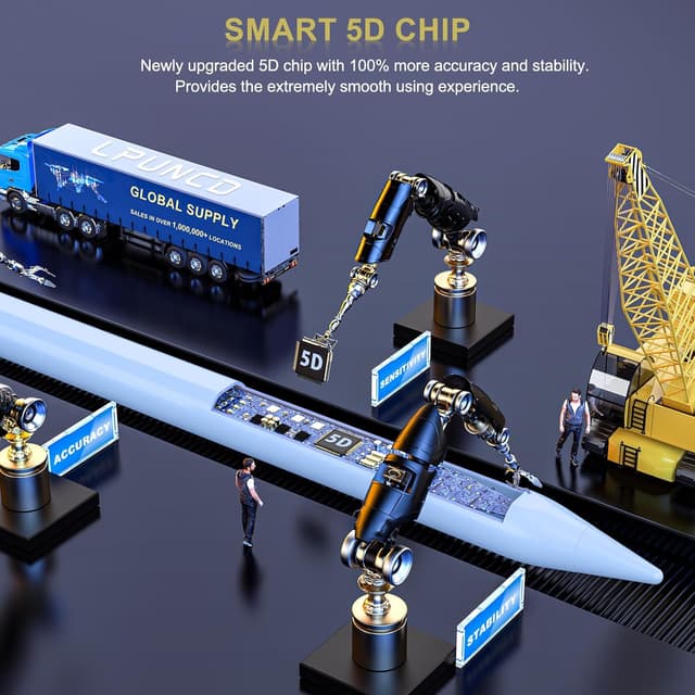 Detalle 2 de Pencil 1. Generation für iPad (2018–2025) mit USB‑C Schnellladung & magnetischer Absaugung – Stift in Blau