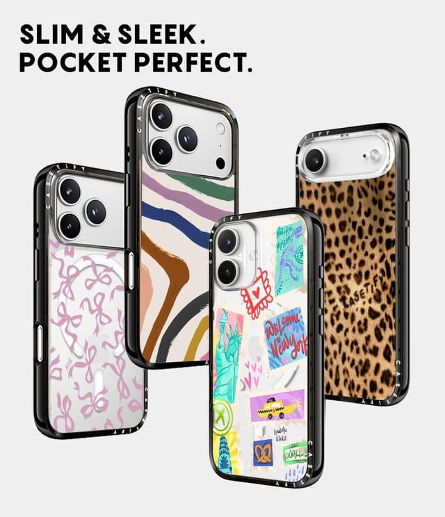 Detalle de CASETiFY Compact iPhone 17 Pro Case (Zebra-Brown / Clear Black) with MagSafe compatibility