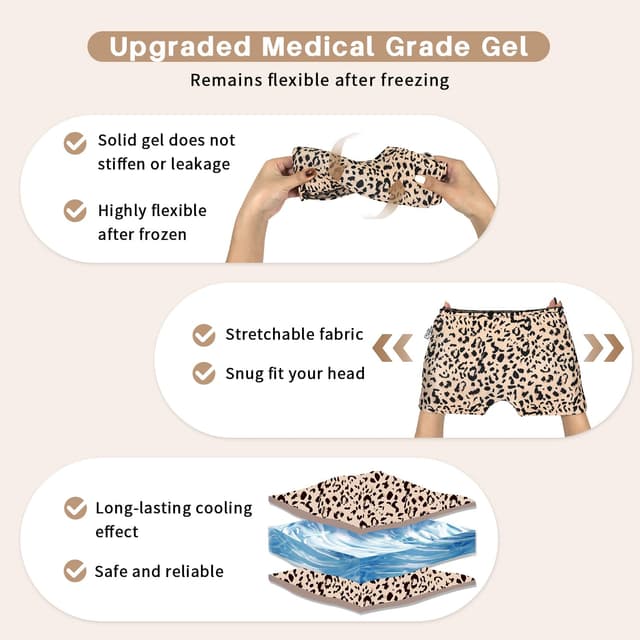 Detalle 2 de my novel things Migräne Maske 2er Set Kühlmaske