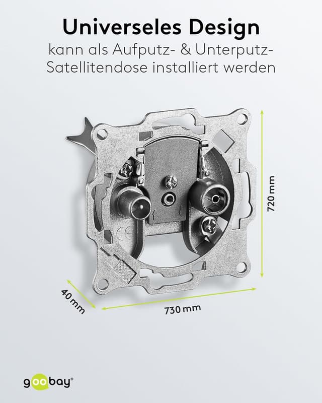 Thumbnail 2 de Goobay 67044 SAT Antennensteckdose