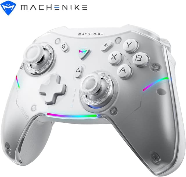 Detalle de Machenike G5 Pro Wireless Controller RGB (G5PRO) con Hall Effect, trigger analogici e 5 livelli di vibrazione