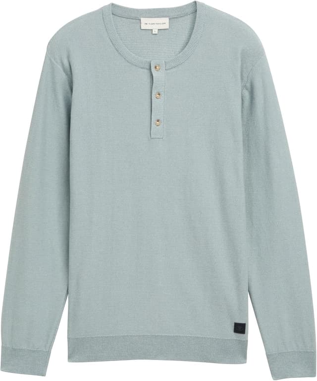 Detalle de TOM TAILOR 1045658 pullover da uomo: jersey a maniche lunghe comodo per l’uso quotidiano