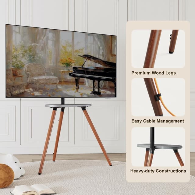 Thumbnail 4 de ECOTINY Tripod Easel TV Stand 65in
