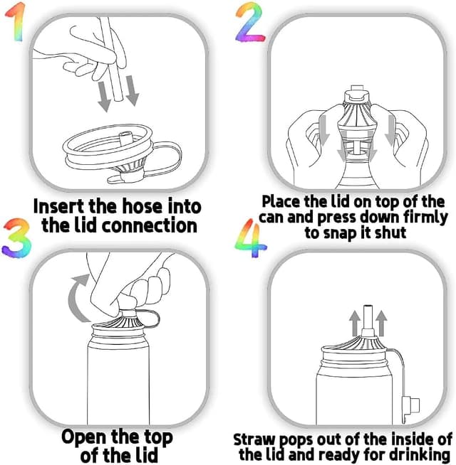Thumbnail 4 de 6 Soda Cap Sets with Silicone Lids