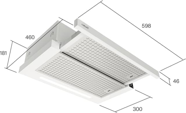 Detalle de Cata TFH 6430 GWH/B Campana extractora 60 cm