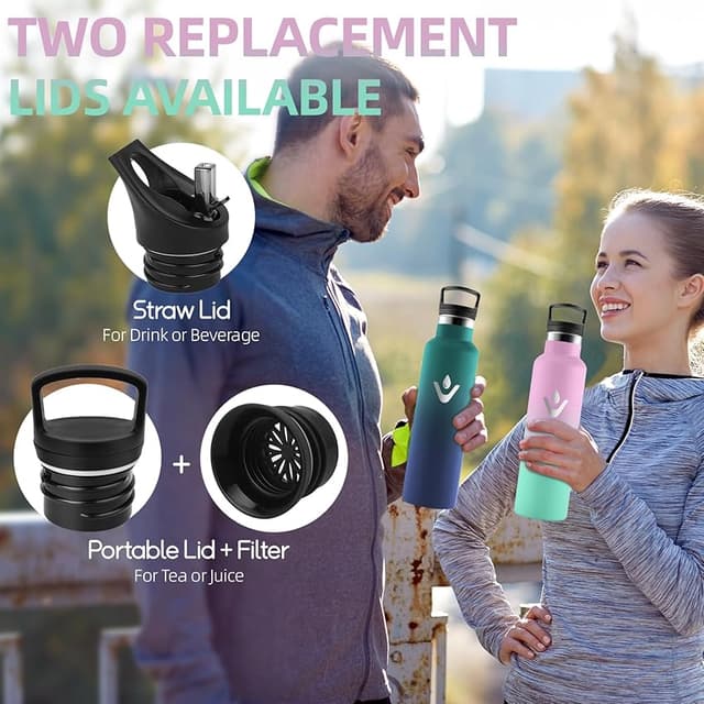 Detalle 1 de Grsta Botella térmica 750 ml con pajita y filtro 🚰