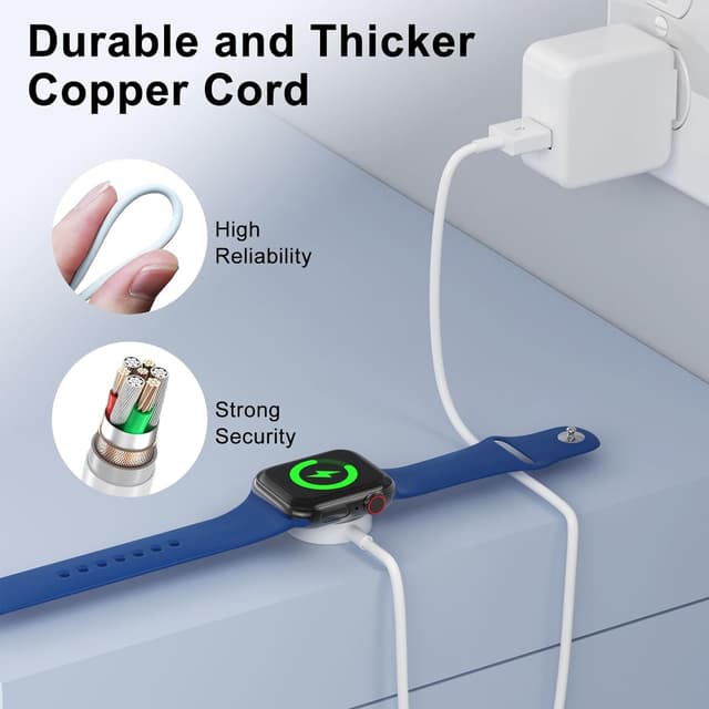 Detalle 2 de Apple Watch Magnetic Charger 3.3FT 2-Pack