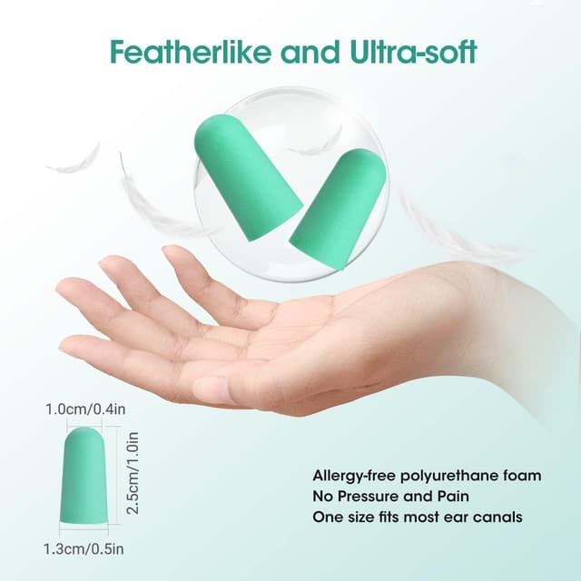 Detalle de Schlafen Ohrstöpsel 38 dB SNR 60 Paare