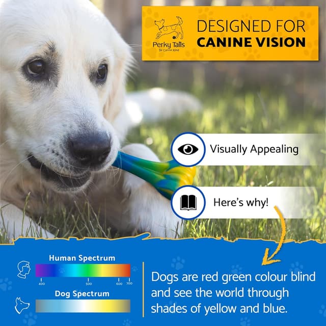 Detalle 2 de Perky Tails Almost Indestructible Hard Nylon Bacon Dog Chew Toys (2-Pack) for Small to Medium Dogs