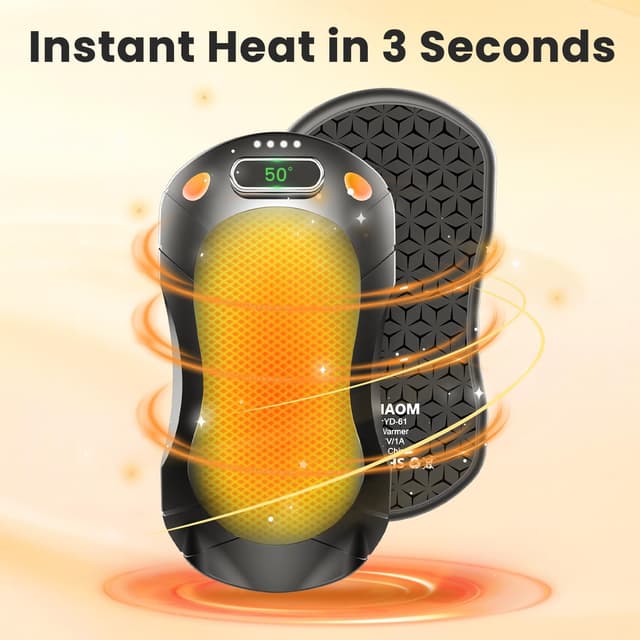 Detalle 2 de AIUNAOM Scaldamani elettrico ricaricabile 5000mAh