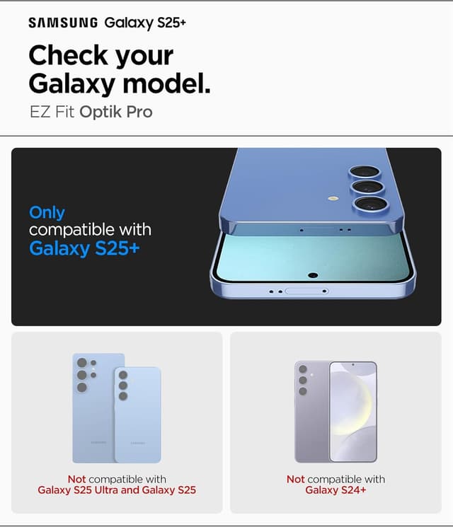 Detalle 2 de Spigen Glas.tR EZ Fit Optik Pro - Protector Cámara Samsung