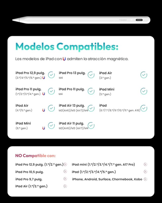 Thumbnail 3 de metapen A8 Lápiz para iPad 🎨