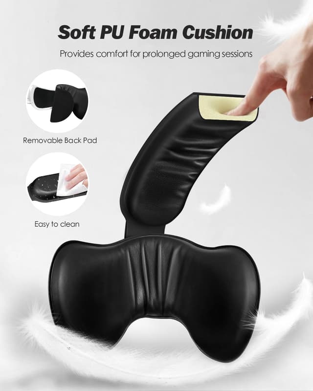 Detalle de SUPERUS Battery Head Strap with Earphones for Meta Quest 3S / Quest 3