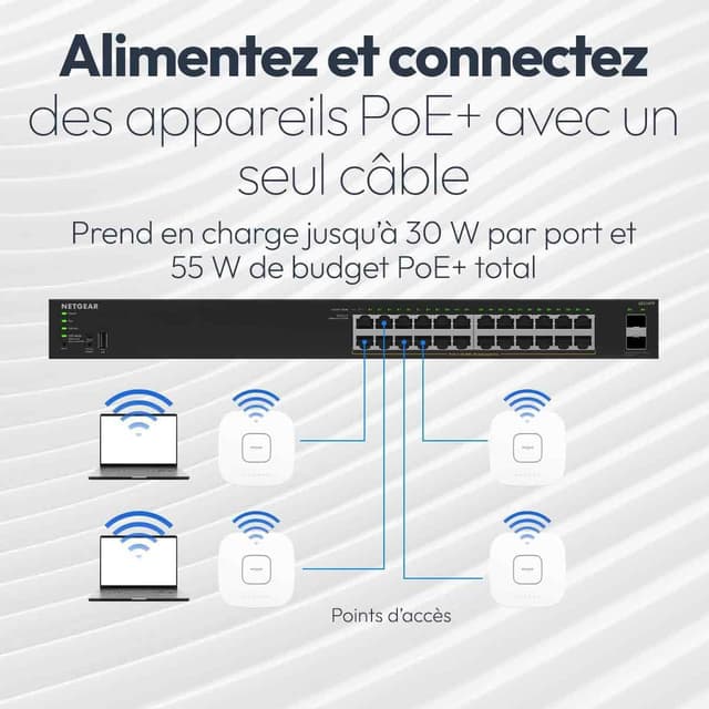 Thumbnail 2 de NETGEAR S350 Switch manageable PoE+ 10 ports