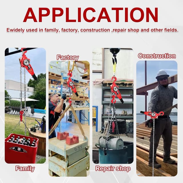 Thumbnail 6 de FITHOIST Manual Lever Chain Hoist 3/4 Ton 1650 LBS