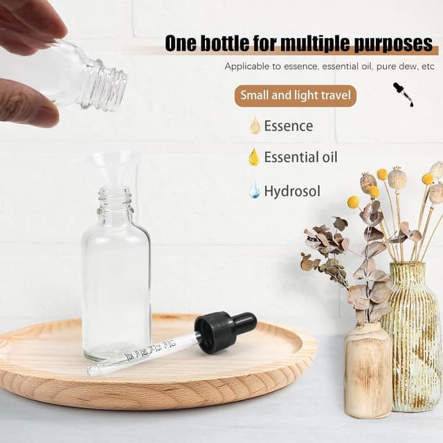 Detalle de 50ml glass dropper bottles for oils