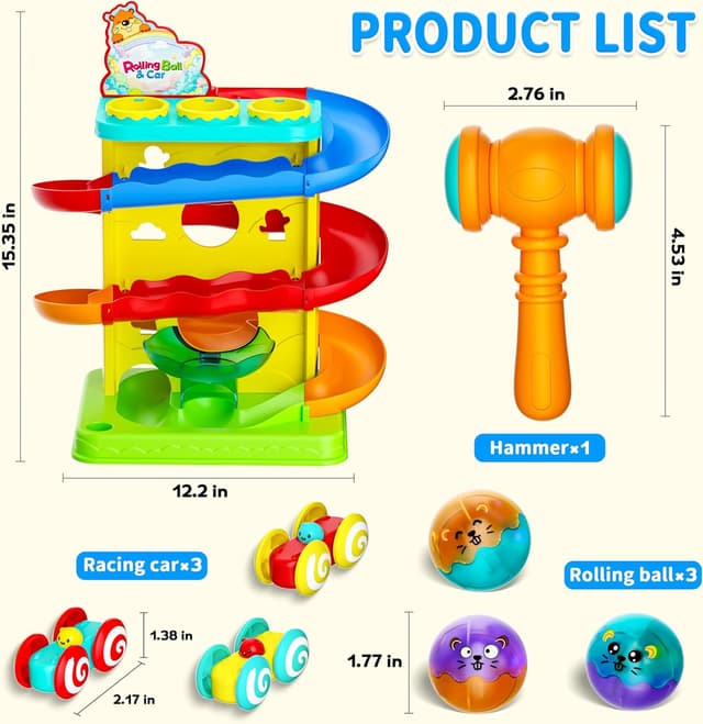 Thumbnail 4 de Funwee 2-in-1 Rolling Ball Ramp Toy