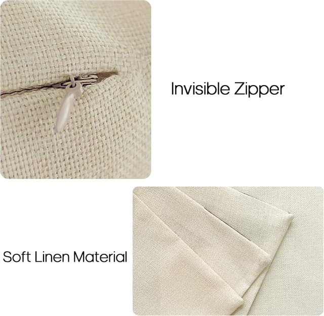 Detalle 2 de YCOLL housses de coussin lin 40 x 40 cm