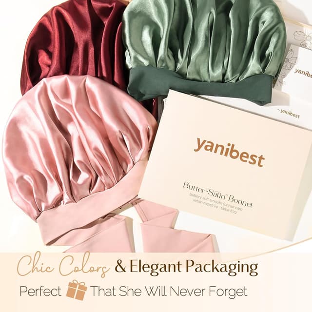 Thumbnail 6 de YANIBEST Adjustable Silk Bonnet 2.8" Band