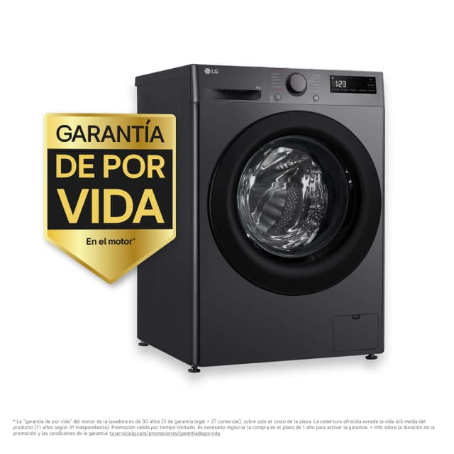 Detalle 2 de LG F4WR5009A6M lavadora 9 kg 1400 rpm