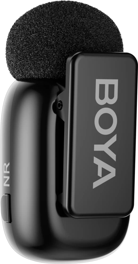 Detalle de Boya Mini Ultra-Mini Schwarz (USB-C) – Funkmikrofon-Set für Smartphone-Aufnahmen