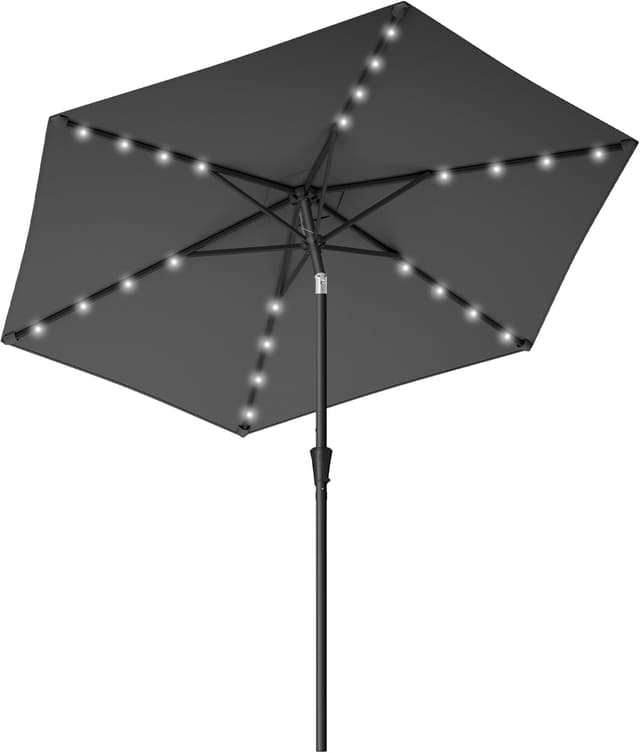 Detalle de SONGMICS Sonnenschirm 270 cm mit LED