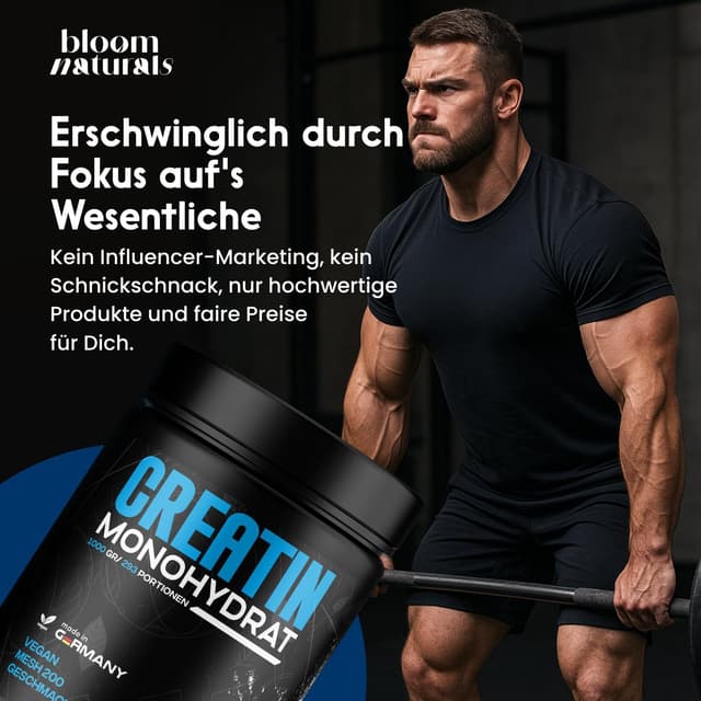 Thumbnail 5 de Creatin Monohydrat Pulver 1000g 💊