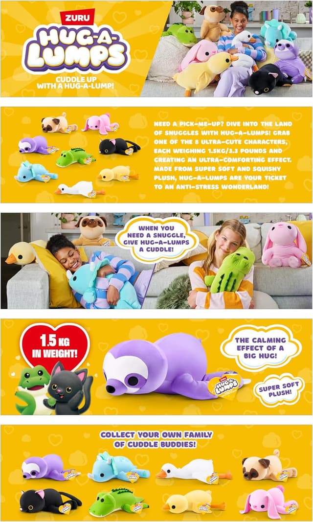 Detalle 1 de Hug-A-Lumps ZURU Goose Peluche Achuchable 1.5kg