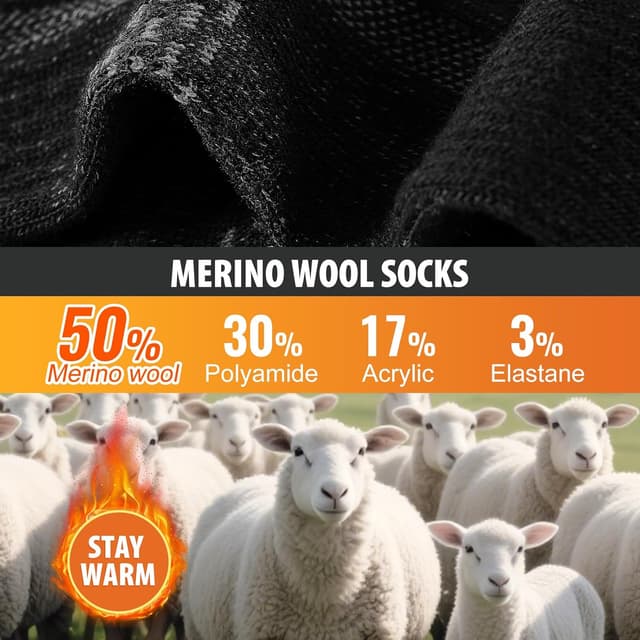 Thumbnail 3 de Cirorld Merino Wool Hiking Socks 3 pairs