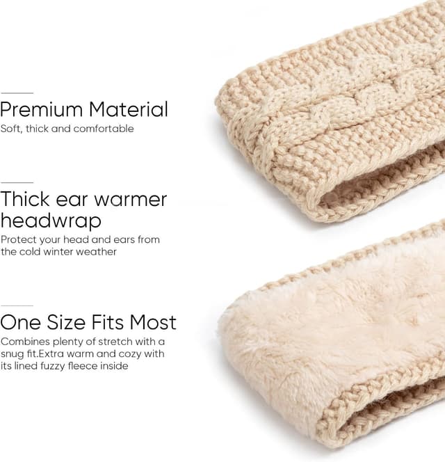 Thumbnail 5 de DRESHOW Diadema de Lana Cálida para Mujer ❄️