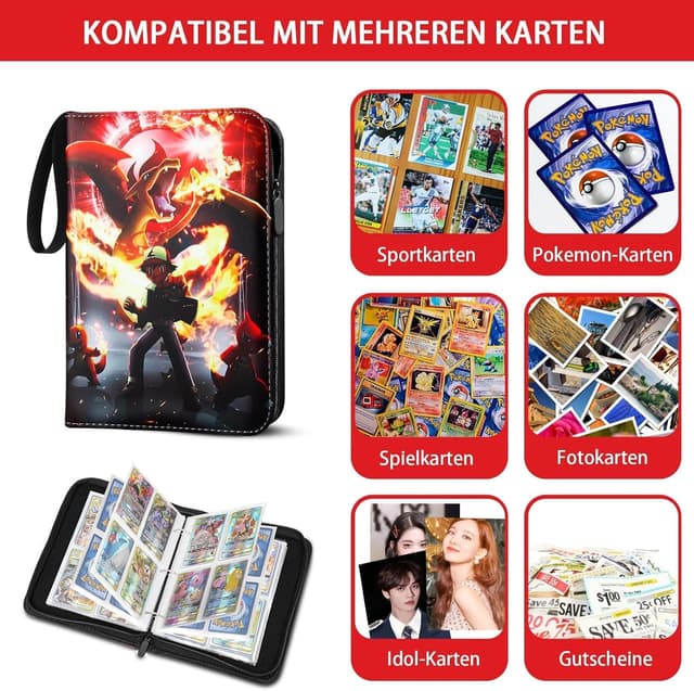 Detalle de Karten Sammelalbum für Pokémon, 400 Karten