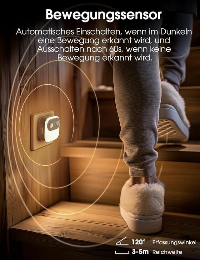 Detalle de Emeritpro Nachtlicht Steckdose 3000K