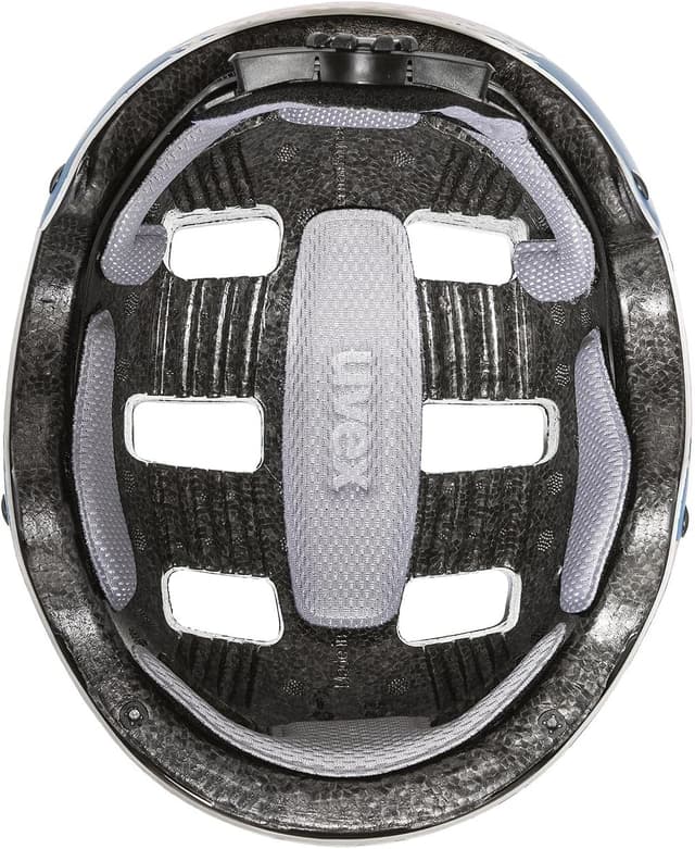 Detalle de Uvex Kid 3 cc Kinder-Fahrradhelm mit uvex IAS Größenanpassung und stoßdämpfendem Innenaufbau