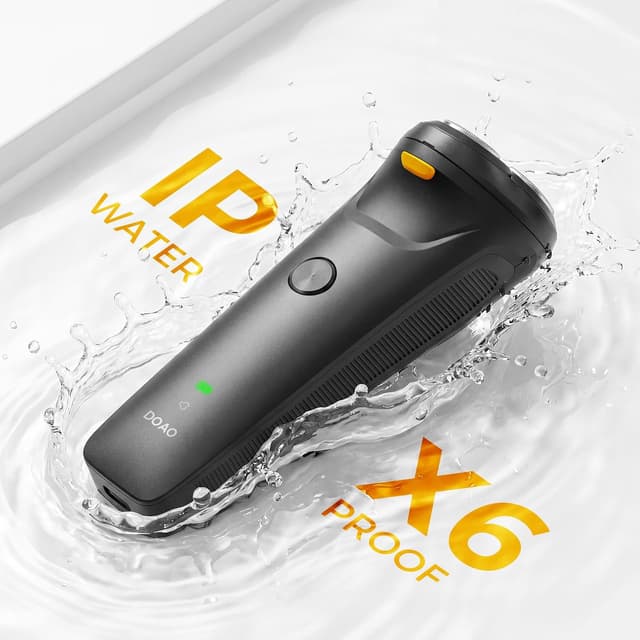 Detalle 2 de DOAO 100% waterproof rotary razor 9000RPM