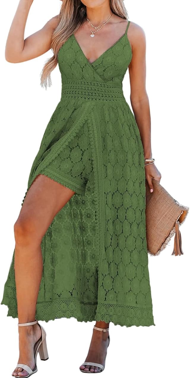 Thumbnail 6 de CUPSHE Combinaison longue froncĂ©e col V bretelles spaghetti đ