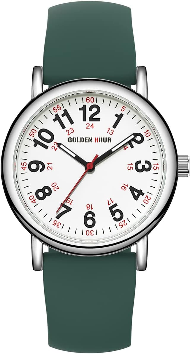 Detalle 2 de GOLDEN HOUR Krankenschwesteruhr 24 Stunden