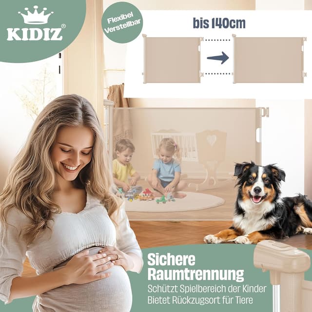 Thumbnail 4 de KIDIZ Treppenschutzgitter ausziehbar 0-140 cm