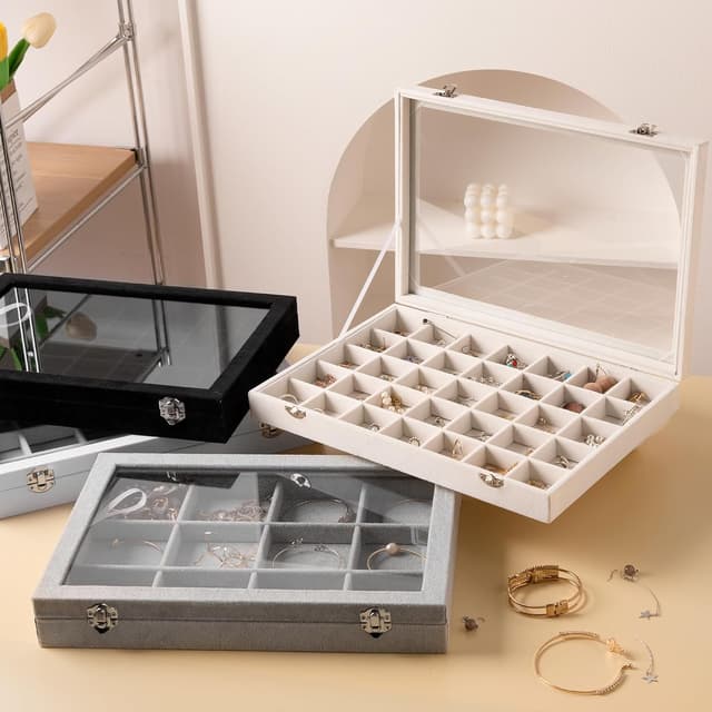 Thumbnail 6 de Frebeauty Bandeja 35 casillas joyero con tapa