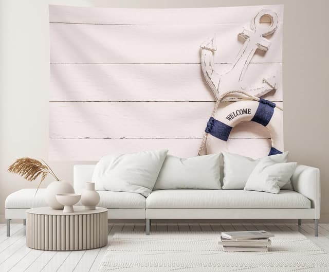 Detalle 2 de CHNBGPRO Welcome Aboard Nautical Backdrop 2.1m × 1.5m 🖼