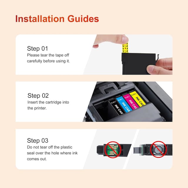 Detalle 2 de ejet 603XL Druckerpatronen Multipack (5er-Pack) kompatibel für Epson 603XL