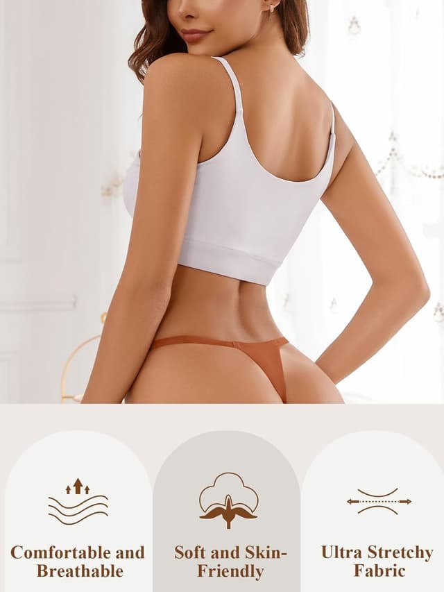 Detalle 2 de linccure Seamless G-string Thongs 8 Pack 🍑