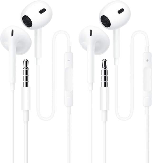 Detalle de XINSHIKEJI 2er-Set In-Ear-Kopfhörer mit 3,5-mm-Klinke und Mikrofon (Kabel, Fernbedienung)