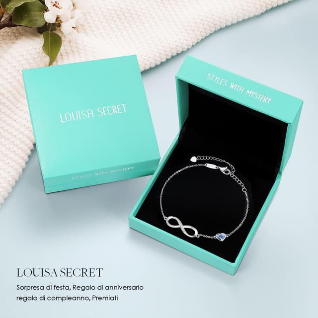 Detalle 2 de Bracciale infinito Louisa Secret cuore