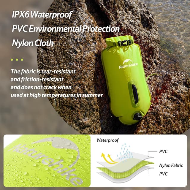 Detalle de Naturehike Bouée flottante 18L avec deux airbags et sac étanche
